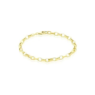 OROVIVO ERBSKETTE Damen Armband Gold 375 (9 Karat) B 4,5 mm, Armband ohne Stein OROVIVO ERBSKETTE Damen Armband Gold 375 (9 Karat) B 4,5 mm, Armband ohne Stein
