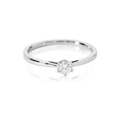 OROVIVO SIRA Damen Ring Platin Weiß 950 Diamant Weiß 0,16 ct, Ring mit Stein OROVIVO SIRA Damen Ring Platin Weiß 950 Diamant Weiß 0,16 ct, Ring mit Stein
