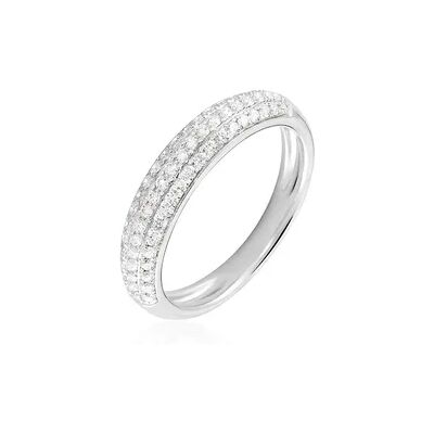OROVIVO Brandice Damen Ring Weißgold 585 (14 Karat) Diamant Weiß 0,34 ct, Ring mit Stein OROVIVO Brandice Damen Ring Weißgold 585 (14 Karat) Diamant Weiß 0,34 ct, Ring mit Stein