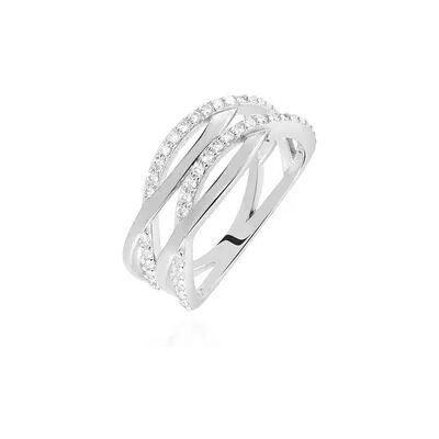 OROVIVO Damen Ring Silber Silber 925 Zirkonia Weiß, Ring mit Stein OROVIVO Damen Ring Silber Silber 925 Zirkonia Weiß, Ring mit Stein