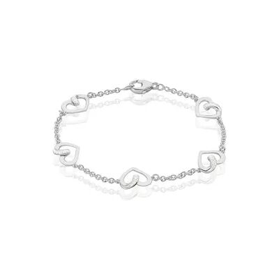 OROVIVO Damen Armband Silber 925 Zirkonia Weiß Herz, Armband mit Stein OROVIVO Damen Armband Silber 925 Zirkonia Weiß Herz, Armband mit Stein