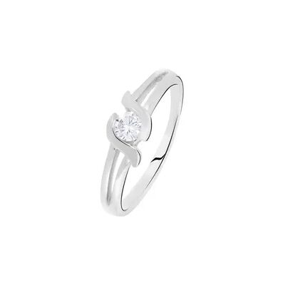 OROVIVO LYSE Damen Ring Silber 925 Zirkonia Weiß Welle, Ring mit Stein OROVIVO LYSE Damen Ring Silber 925 Zirkonia Weiß Welle, Ring mit Stein