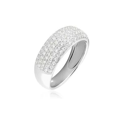 OROVIVO Brandice Damen Ring Weißgold 585 (14 Karat) Diamant Weiß 0,32 ct, Ring mit Stein OROVIVO Brandice Damen Ring Weißgold 585 (14 Karat) Diamant Weiß 0,32 ct, Ring mit Stein