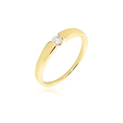 OROVIVO SANINA Damen Ring Gold 585 (14 Karat) Diamant Weiß 0,1 ct, Ring mit Stein OROVIVO SANINA Damen Ring Gold 585 (14 Karat) Diamant Weiß 0,1 ct, Ring mit Stein