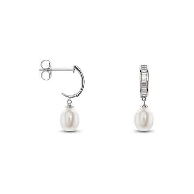 OROVIVO CAROLINA Damen Ohrringe Lang Silber 925 Zuchtperle Weiß 4,72 ct, Ohrringe Lang mit Stein OROVIVO CAROLINA Damen Ohrringe Lang Silber 925 Zuchtperle Weiß 4,72 ct, Ohrringe Lang mit Stein