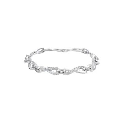 OROVIVO INFINITY 1 Damen Armband Silber 925 Zirkonia Weiß Unendlichkeit, Armband mit Stein OROVIVO INFINITY 1 Damen Armband Silber 925 Zirkonia Weiß Unendlichkeit, Armband mit Stein