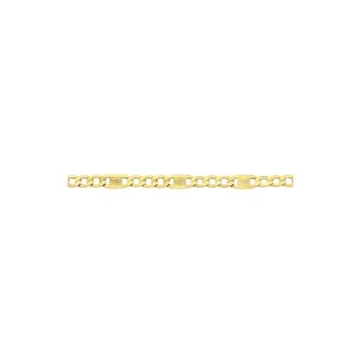 OROVIVO FIGARO 1/3 Unisex Kette Gold 375 (9 Karat) B 3,5 mm, Kette ohne Stein OROVIVO FIGARO 1/3 Unisex Kette Gold 375 (9 Karat) B 3,5 mm, Kette ohne Stein