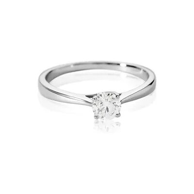 OROVIVO VICTORIA Damen Ring Weißgold 585 (14 Karat) Diamant Weiß 0,52 ct, Ring mit Stein OROVIVO VICTORIA Damen Ring Weißgold 585 (14 Karat) Diamant Weiß 0,52 ct, Ring mit Stein
