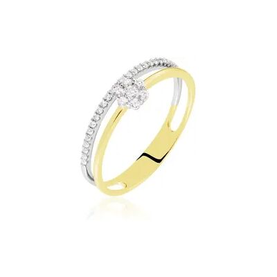 OROVIVO SIMA Damen Ring Gold 375 (9 Karat) Zirkonia Weiß B 4,7 mm, Ring mit Stein OROVIVO SIMA Damen Ring Gold 375 (9 Karat) Zirkonia Weiß B 4,7 mm, Ring mit Stein