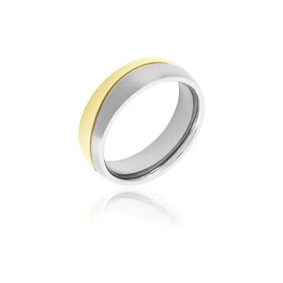 OROVIVO Damen Ring Titan Bicolor Gelb/Silber B 6 mm, Ring ohne Stein OROVIVO Damen Ring Titan Bicolor Gelb/Silber B 6 mm, Ring ohne Stein