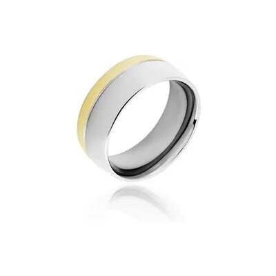 OROVIVO Damen Ring Titan Bicolor Gelb/Silber B 8 mm, Ring ohne Stein OROVIVO Damen Ring Titan Bicolor Gelb/Silber B 8 mm, Ring ohne Stein