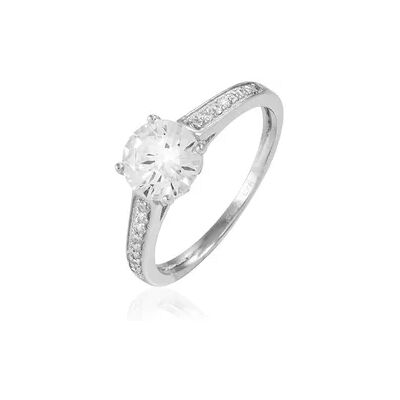OROVIVO Damen Ring Silber Silber 925 Zirkonia Weiß, Ring mit Stein OROVIVO Damen Ring Silber Silber 925 Zirkonia Weiß, Ring mit Stein