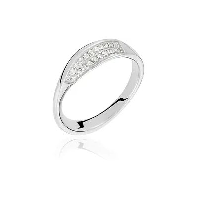OROVIVO VANYA Damen Ring Silber 925 Zirkonia Weiß, Ring mit Stein OROVIVO VANYA Damen Ring Silber 925 Zirkonia Weiß, Ring mit Stein