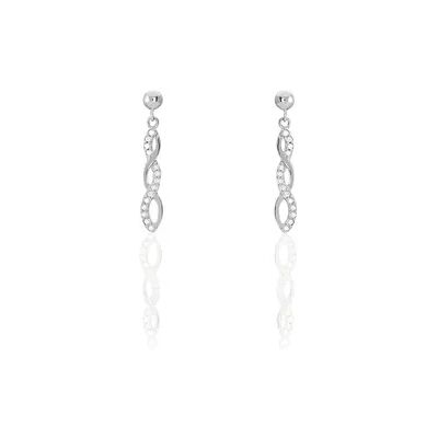OROVIVO KESSY Damen Ohrringe Lang Silber 925 Zirkonia Weiß, Ohrringe Lang mit Stein OROVIVO KESSY Damen Ohrringe Lang Silber 925 Zirkonia Weiß, Ohrringe Lang mit Stein