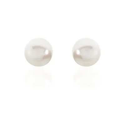 OROVIVO Perlenohrringe Gold 375 Zuchtperle 4-4,5mm, Ohrstecker mit Stein OROVIVO Perlenohrringe Gold 375 Zuchtperle 4-4,5mm, Ohrstecker mit Stein