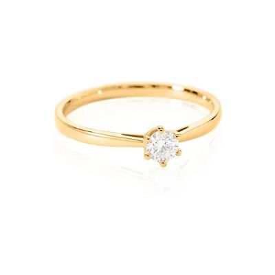 OROVIVO SIRA Damen Ring Weißgold 750 (18 Karat) Diamant Weiß 0,26 ct, Ring mit Stein OROVIVO SIRA Damen Ring Weißgold 750 (18 Karat) Diamant Weiß 0,26 ct, Ring mit Stein