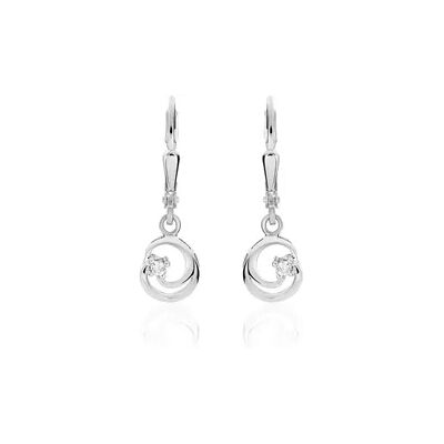 OROVIVO NALAN 1 Damen Ohrringe Lang Silber 925 Zirkonia Weiß Kreis, Ohrringe Lang mit Stein OROVIVO NALAN 1 Damen Ohrringe Lang Silber 925 Zirkonia Weiß Kreis, Ohrringe Lang mit Stein