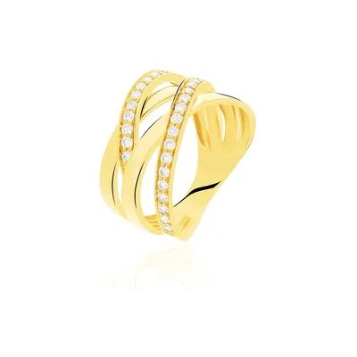 OROVIVO Damen Ring Gold 375 (9 Karat) Zirkonia Weiß, Ring mit Stein OROVIVO Damen Ring Gold 375 (9 Karat) Zirkonia Weiß, Ring mit Stein