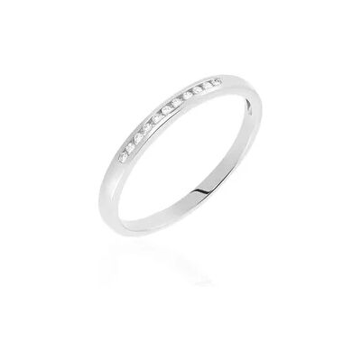 OROVIVO MEMO JATA Damen Ring Weißgold 585 (14 Karat) Diamant Weiß 0,060 ct, Ring mit Stein OROVIVO MEMO JATA Damen Ring Weißgold 585 (14 Karat) Diamant Weiß 0,060 ct, Ring mit Stein