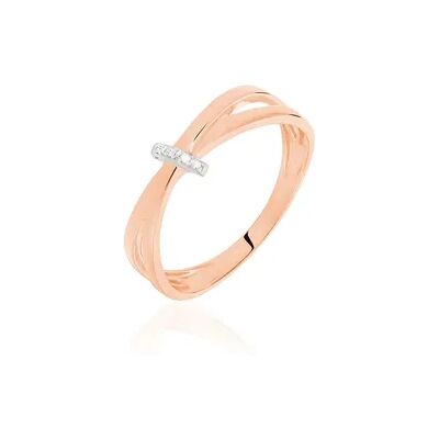 OROVIVO ILVIA Damen Ring Rosegold 375 (9 Karat) Diamant Weiß 0,01 ct Knoten, Ring mit Stein OROVIVO ILVIA Damen Ring Rosegold 375 (9 Karat) Diamant Weiß 0,01 ct Knoten, Ring mit Stein