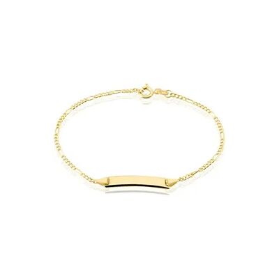 OROVIVO FIGARO ID Unisex ID Armband Gold 375 (9 Karat) B 1,9 mm, ID Armband ohne Stein OROVIVO FIGARO ID Unisex ID Armband Gold 375 (9 Karat) B 1,9 mm, ID Armband ohne Stein