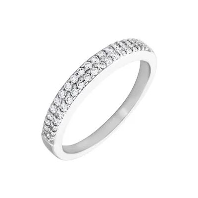 OROVIVO Damen Ring Silber 925 Zirkonia Weiß 0,45 ct B 1,8 mm, Ring mit Stein OROVIVO Damen Ring Silber 925 Zirkonia Weiß 0,45 ct B 1,8 mm, Ring mit Stein