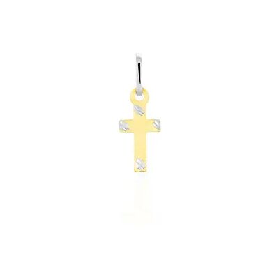 OROVIVO BARBARA KREUZ 5 Unisex Anhänger Silber Bicolor Gold/Silber 925 Religiöses Kreuz, Anhänger ohne Stein OROVIVO BARBARA KREUZ 5 Unisex Anhänger Silber Bicolor Gold/Silber 925 Religiöses Kreuz, Anhänger ohne Stein