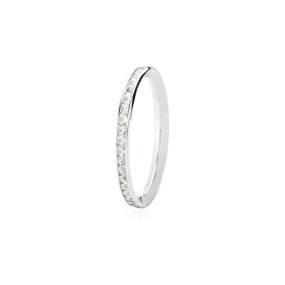 OROVIVO CADENCE Damen Ring Silber Silber 925 Zirkonia Weiß, Ring mit Stein OROVIVO CADENCE Damen Ring Silber Silber 925 Zirkonia Weiß, Ring mit Stein