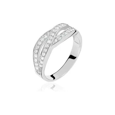 OROVIVO Damen Ring Silber Silber 925 Zirkonia Weiß, Ring mit Stein OROVIVO Damen Ring Silber Silber 925 Zirkonia Weiß, Ring mit Stein