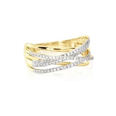 OROVIVO VERENA Damen Ring Gold 585 (14 Karat) Diamant Weiß 0,11 ct, Ring mit Stein OROVIVO VERENA Damen Ring Gold 585 (14 Karat) Diamant Weiß 0,11 ct, Ring mit Stein