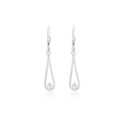 OROVIVO NYRA Damen Ohrringe Lang Silber 925 Zirkonia Weiß, Ohrringe Lang mit Stein OROVIVO NYRA Damen Ohrringe Lang Silber 925 Zirkonia Weiß, Ohrringe Lang mit Stein