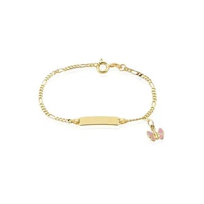 OROVIVO ID Armband Gold 375 Schmetterling Iri Schmetterling 1,90mm , ID Armband ohne Stein OROVIVO ID Armband Gold 375 Schmetterling Iri Schmetterling 1,90mm , ID Armband ohne Stein
