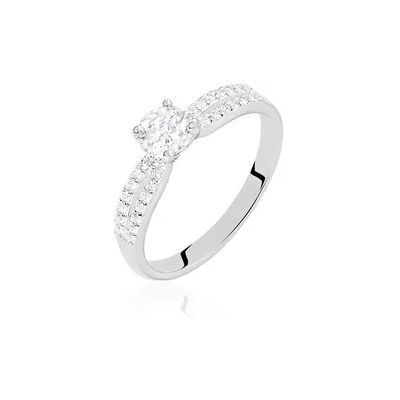 OROVIVO SOLITEA Damen Ring Silber 925 Zirkonia Weiß 0,18 ct, Ring mit Stein OROVIVO SOLITEA Damen Ring Silber 925 Zirkonia Weiß 0,18 ct, Ring mit Stein