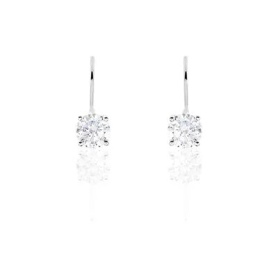 OROVIVO Damen Ohrringe Lang Silber 925 Zirkonia Weiß 3,85 ct, Ohrringe Lang mit Stein OROVIVO Damen Ohrringe Lang Silber 925 Zirkonia Weiß 3,85 ct, Ohrringe Lang mit Stein