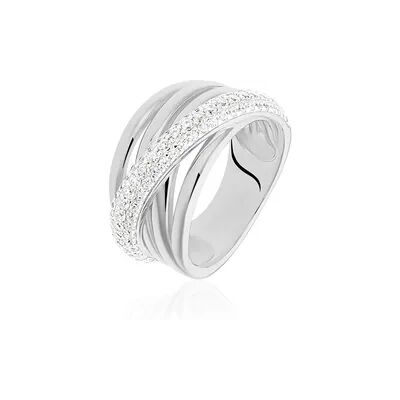 OROVIVO Damen Ring Silber 925 Zirkonia Weiß B 13 mm, Ring mit Stein OROVIVO Damen Ring Silber 925 Zirkonia Weiß B 13 mm, Ring mit Stein