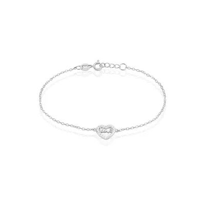 OROVIVO CLARRA HERZ Damen Armband Silber 925 Zirkonia Weiß Herz, Armband mit Stein OROVIVO CLARRA HERZ Damen Armband Silber 925 Zirkonia Weiß Herz, Armband mit Stein
