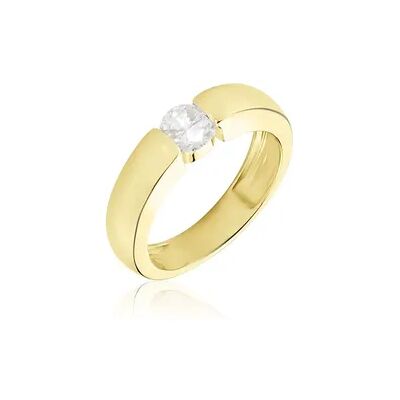 OROVIVO Orchestra Damen Ring Gold 750 (18 Karat) Synthetischer Diamant Weiß 0,41 ct, Ring mit Stein OROVIVO Orchestra Damen Ring Gold 750 (18 Karat) Synthetischer Diamant Weiß 0,41 ct, Ring mit Stein