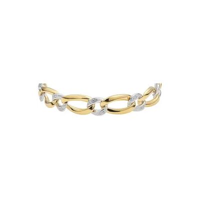 OROVIVO RICKY Damen Armband Vergoldet Bicolor Zirkonia Weiß, Armband mit Stein OROVIVO RICKY Damen Armband Vergoldet Bicolor Zirkonia Weiß, Armband mit Stein