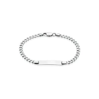OROVIVO PANZER S ID Unisex ID Armband Silber Silber 925 B 4,7 mm, ID Armband ohne Stein OROVIVO PANZER S ID Unisex ID Armband Silber Silber 925 B 4,7 mm, ID Armband ohne Stein