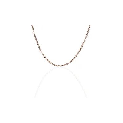 OROVIVO ABIE TORSADE Damen Kette Silber Bicolor 925, Kette ohne Stein OROVIVO ABIE TORSADE Damen Kette Silber Bicolor 925, Kette ohne Stein