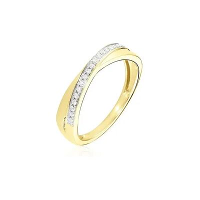 OROVIVO GIANA Damen Ring Gold 585 (14 Karat) Diamant Weiß 0,1 ct, Ring mit Stein OROVIVO GIANA Damen Ring Gold 585 (14 Karat) Diamant Weiß 0,1 ct, Ring mit Stein