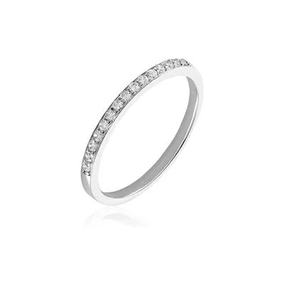 OROVIVO MIRA Damen Ring Silber 925 Zirkonia Weiß 0,220 ct B 1,59 mm, Ring mit Stein OROVIVO MIRA Damen Ring Silber 925 Zirkonia Weiß 0,220 ct B 1,59 mm, Ring mit Stein