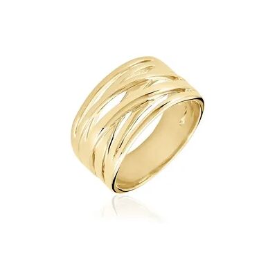 OROVIVO EMILIANA Damen Ring Vergoldet, Ring ohne Stein OROVIVO EMILIANA Damen Ring Vergoldet, Ring ohne Stein