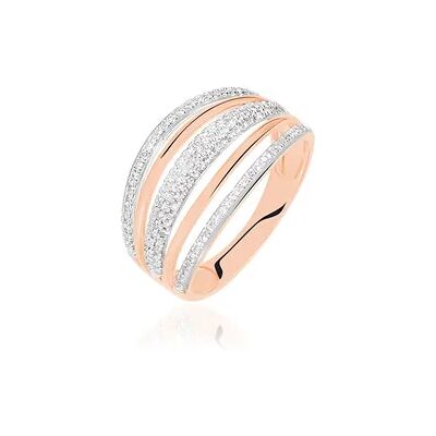 OROVIVO Damen Ring Rosegold 750 (18 Karat) Diamant Weiß 0,33 ct, Ring mit Stein OROVIVO Damen Ring Rosegold 750 (18 Karat) Diamant Weiß 0,33 ct, Ring mit Stein