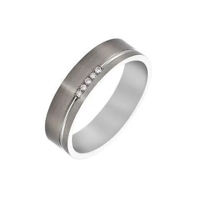 Boccia Titanium Ring Titan Diamant 0,03ct 5,00mm , Ring mit Stein Boccia Titanium Ring Titan Diamant 0,03ct 5,00mm , Ring mit Stein