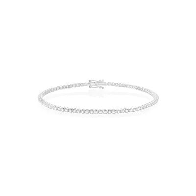 OROVIVO ZHURI Damen Armband Weißgold 585 (14 Karat) Diamant Weiß 0,5 ct, Armband mit Stein OROVIVO ZHURI Damen Armband Weißgold 585 (14 Karat) Diamant Weiß 0,5 ct, Armband mit Stein