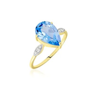 OROVIVO EVITTA Damen Ring Silber vergoldet 925 Andere Steine Blau 3,65 ct, Ring mit Stein OROVIVO EVITTA Damen Ring Silber vergoldet 925 Andere Steine Blau 3,65 ct, Ring mit Stein