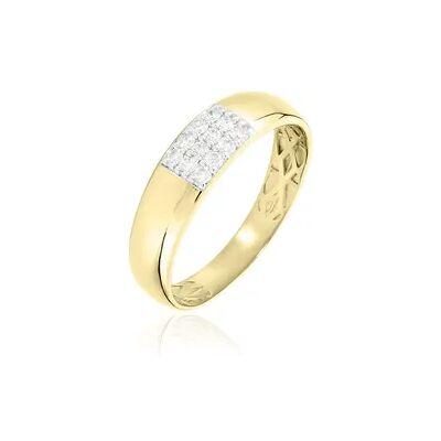 OROVIVO Damen Ring Gold 375 (9 Karat) Diamant Weiß 0,25 ct Rechteckig, Ring mit Stein OROVIVO Damen Ring Gold 375 (9 Karat) Diamant Weiß 0,25 ct Rechteckig, Ring mit Stein