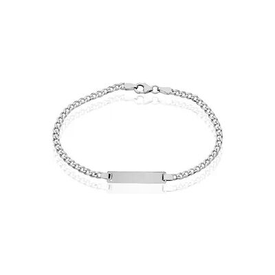 OROVIVO PANZER S ID Unisex ID Armband Silber 925 Rechteckig, ID Armband ohne Stein OROVIVO PANZER S ID Unisex ID Armband Silber 925 Rechteckig, ID Armband ohne Stein