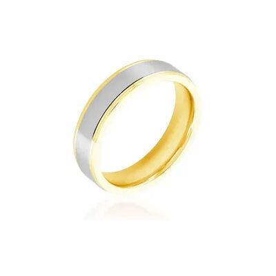 OROVIVO NORAH Damen Ring Titan Bicolor Gelb/Silber B 5 mm, Ring ohne Stein OROVIVO NORAH Damen Ring Titan Bicolor Gelb/Silber B 5 mm, Ring ohne Stein